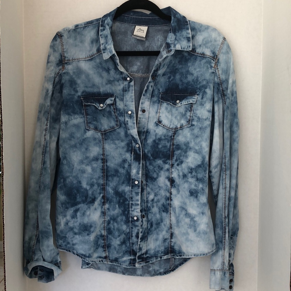 Ashley denim junior xl  long sleeve shirt